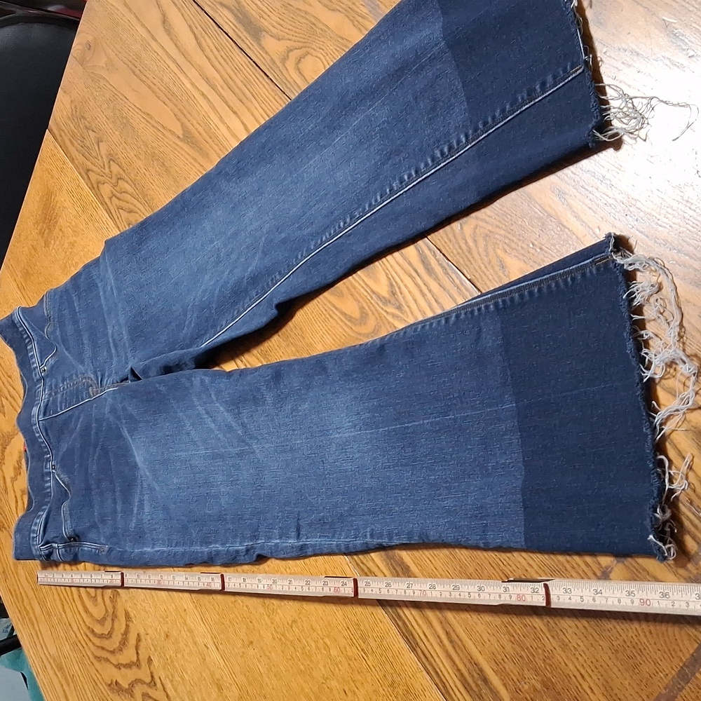 SPANX Jeans Womens XS BLUE  FLARE FLARED DENIM Used  Preowned Bootcut
